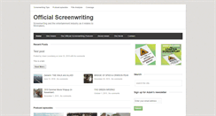 Desktop Screenshot of officialscreenwriting.com