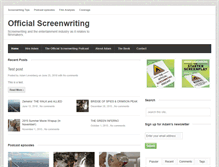 Tablet Screenshot of officialscreenwriting.com
